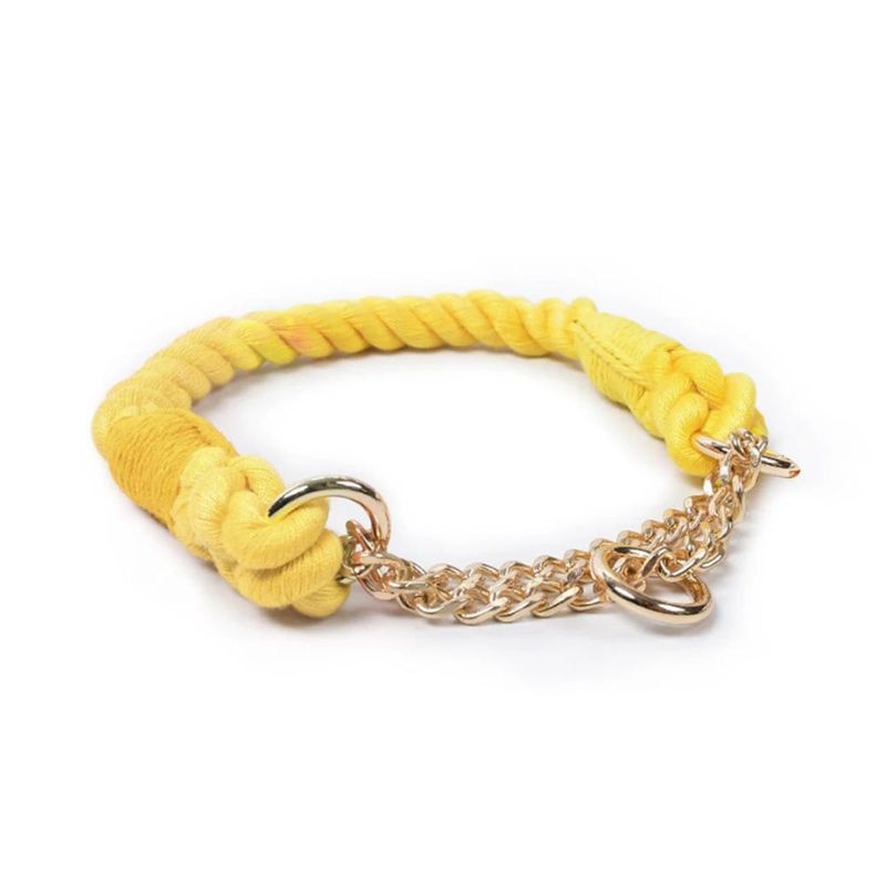 Collier Etrangleur Chien Jaune