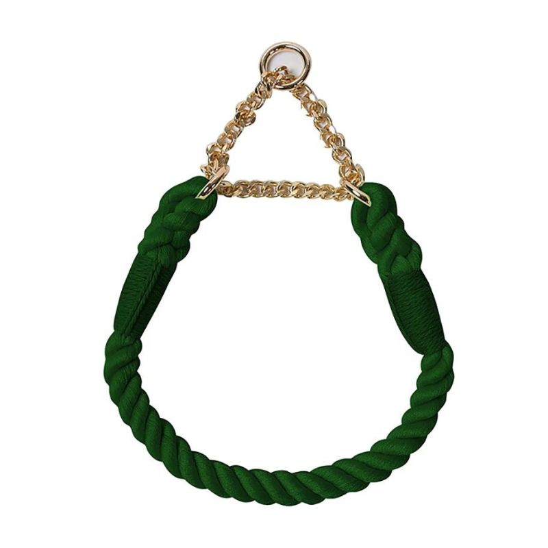 Collier Etrangleur Chien Vert