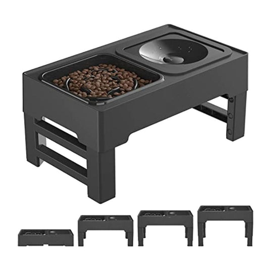 Gamelle Chien Surélevée grise