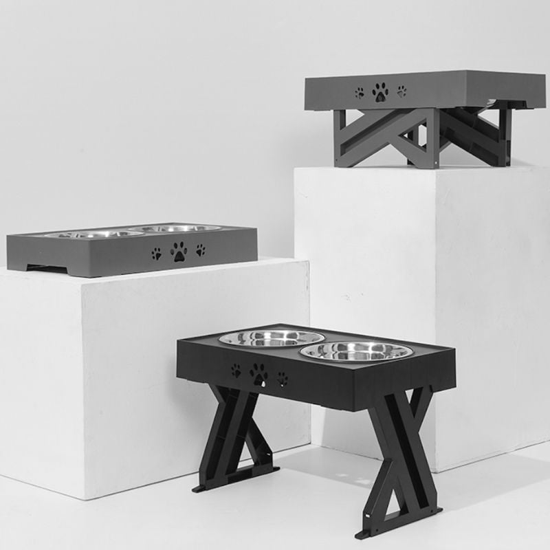 Gamelle Surélevée Chien Gris