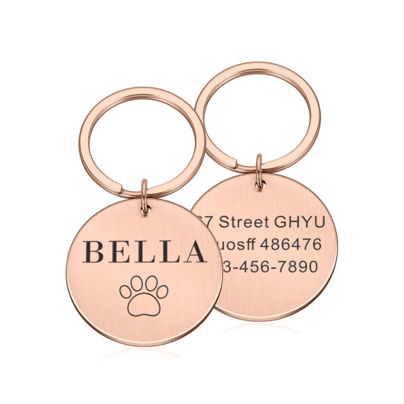 Medaille Chien Rose