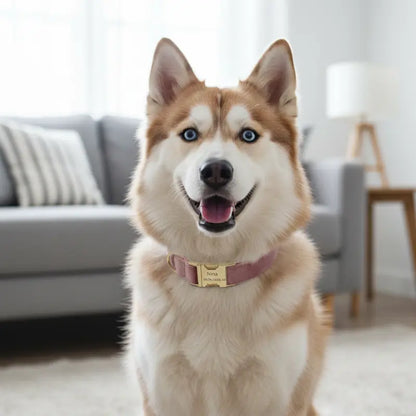Collier Chien Personnalisé Poudré