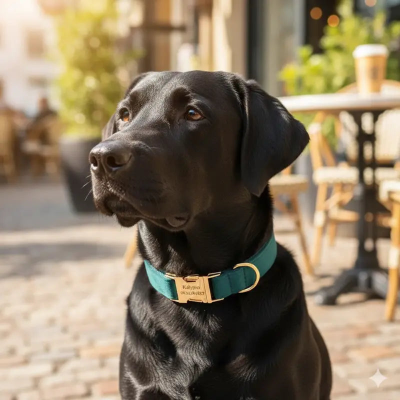 Collier Chien Personnalisé Bleu