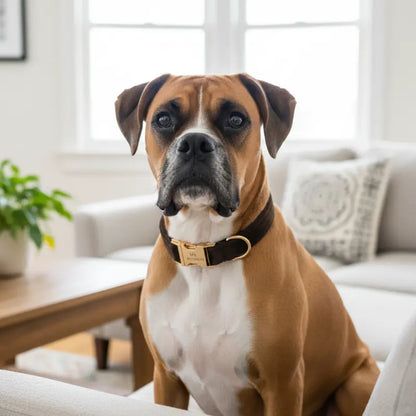 Collier Chien Personnalisé Chocolat