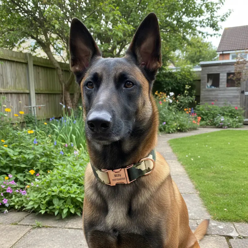 Collier Chien Personnalisé Militaire