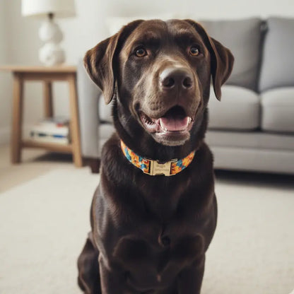 Collier Chien Personnalisé Printemps