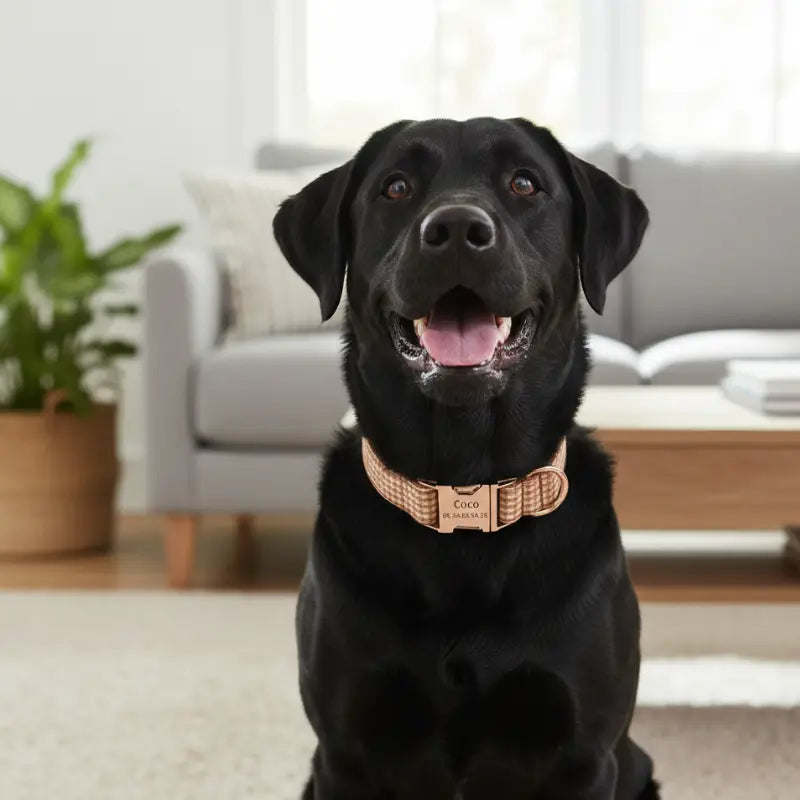 Collier Chien Personnalisé Vichy