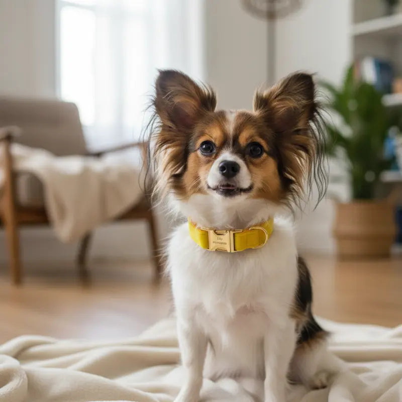 Collier Chien Personnalisé yellow