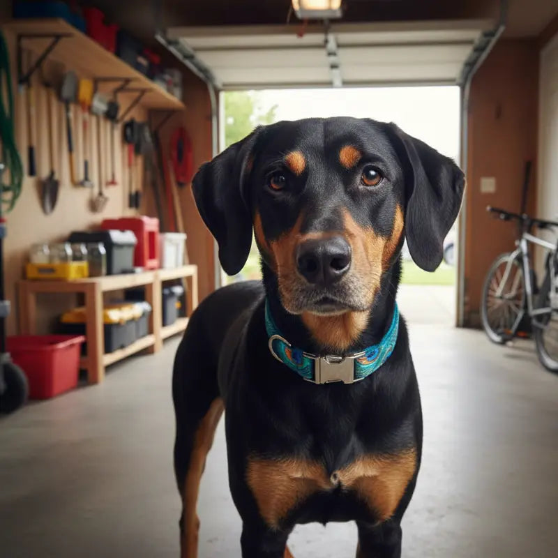 Collier Chien Personnalisé paon