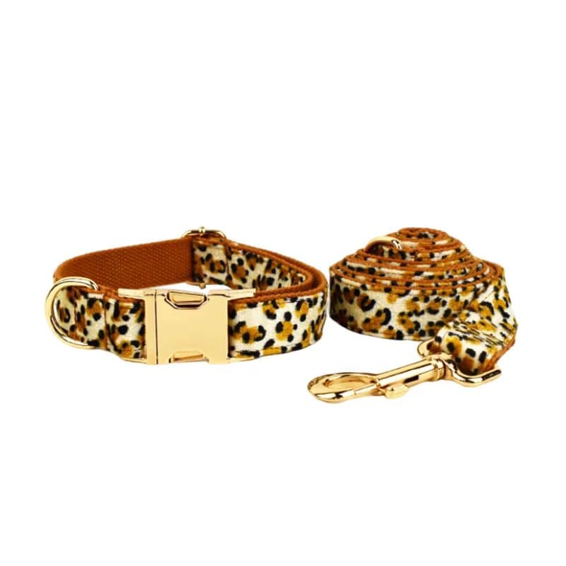 Collier Chien Personnalisé Léopard
