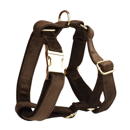 Harnais Chien Personnalisable Chocolat