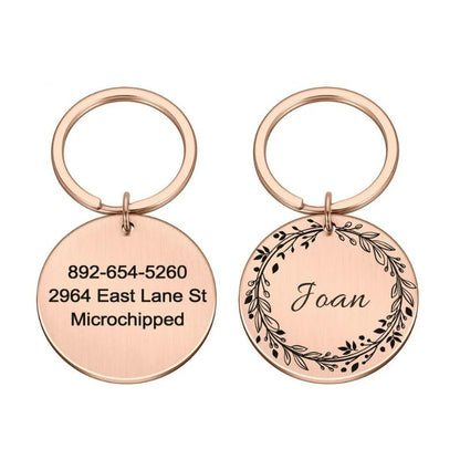 Medaille Chien Fleurie