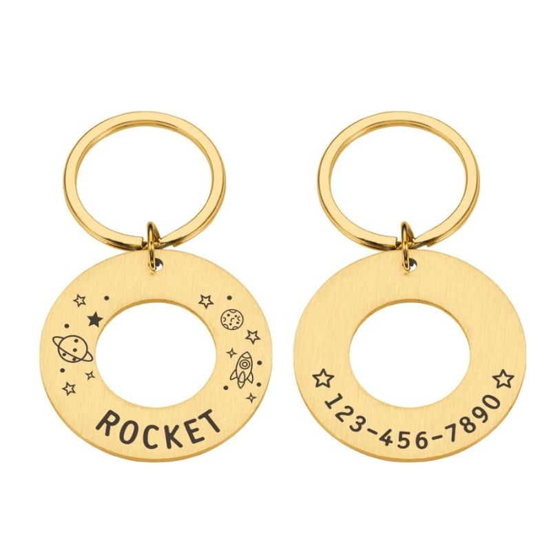 Medaille Chien Planete Or