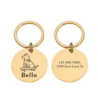 Medaille Chien Skate