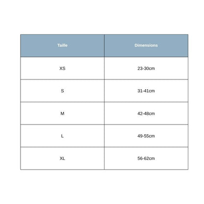 Tableau Tailles Collier Personnalisé