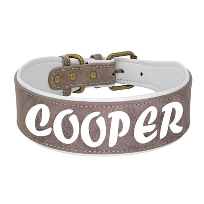 Collier Chien Cuir