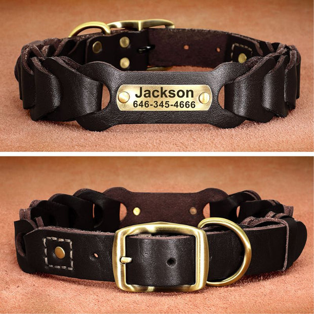 Collier en Cuir pour Chien 