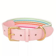 Collier en Cuir Rose 