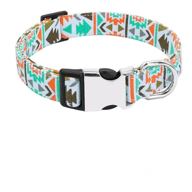 Collier Chien Personnalisé Géométriques