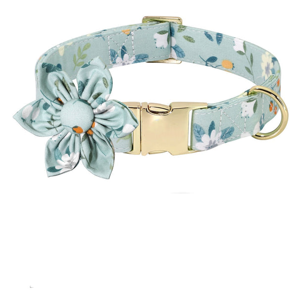 Collier à Motifs Fleuri vert