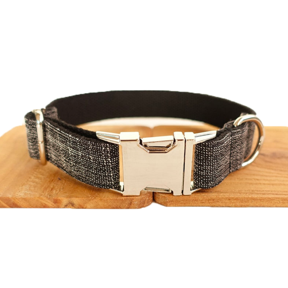 Collier Chien Personnalisé Noir