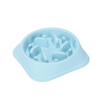 Gamelle Anti Glouton Chien Bleu