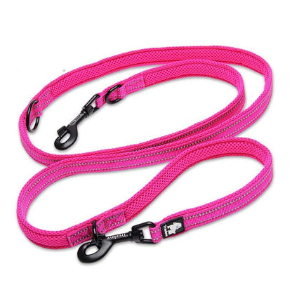 Laisse MultiFonctions Rose