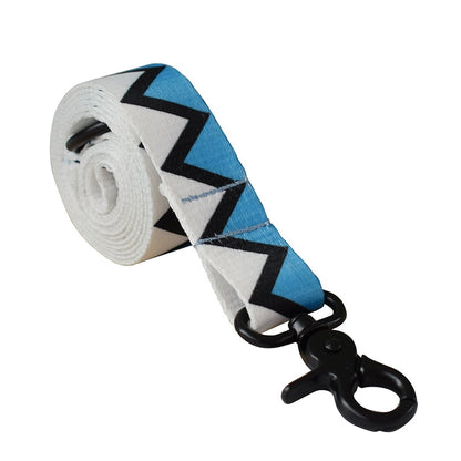 Laisse Nylon Bleu Et Blanche
