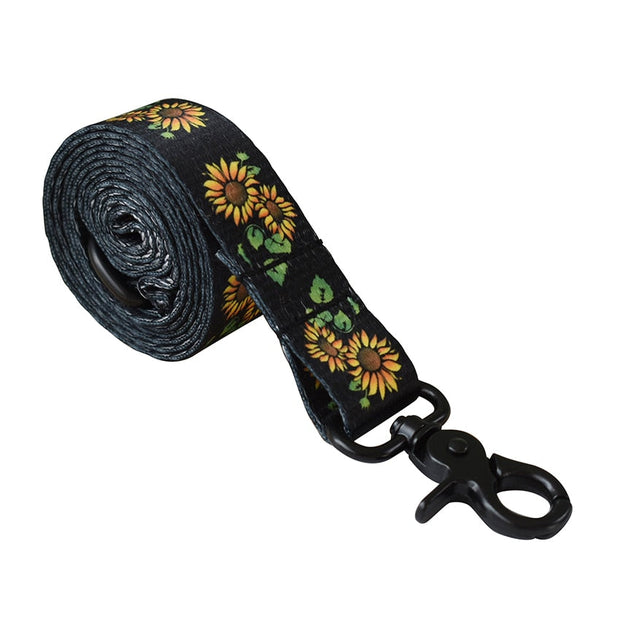 Laisse Nylon à Motifs Tournesol