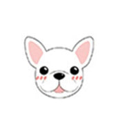 Medaillon Bouledogue Blanc