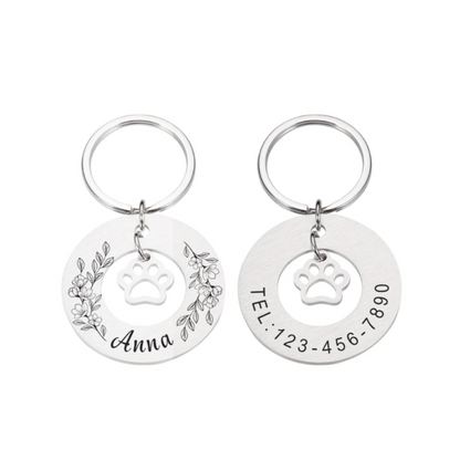 Médaillon Chien Gravé