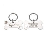 Medaille Chien Os Argent