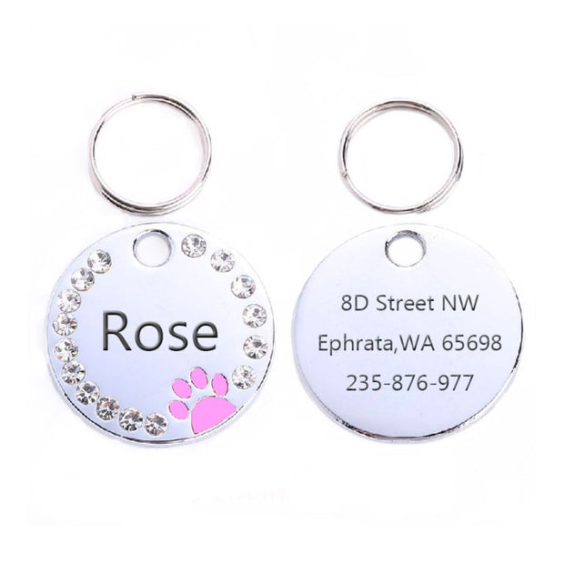 Medaille Chien Rose