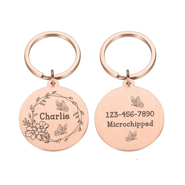 Medaille Chien Rose