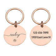 Medaille Chien Rose