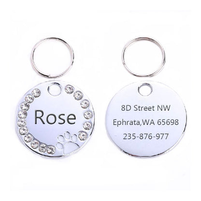 Medaille Chien Strass