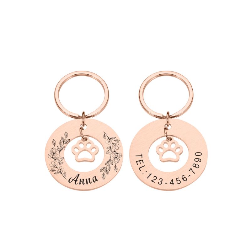 Médailles Chien Gravée