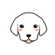 Medaillon Labrador Blanc