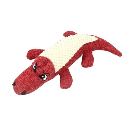 Jouet Peluche Crocodile Rouge