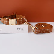 Ensemble Collier Et Laisse Vichy