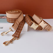 Ensemble Collier Et Laisse Vichy