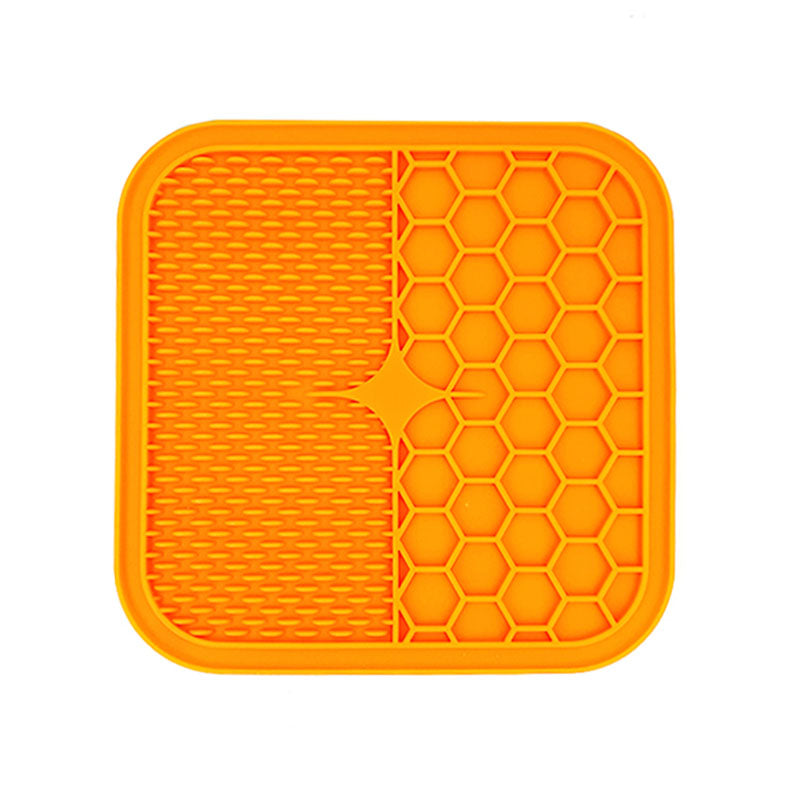 Tapis de Lechage Chien Orange