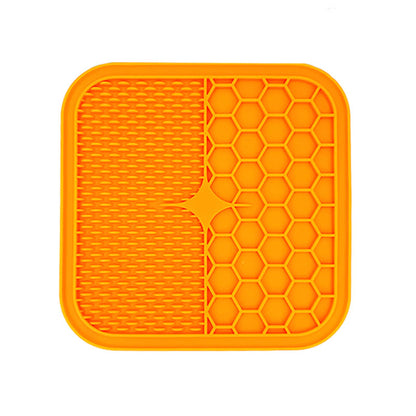 Tapis de Lechage Chien Orange